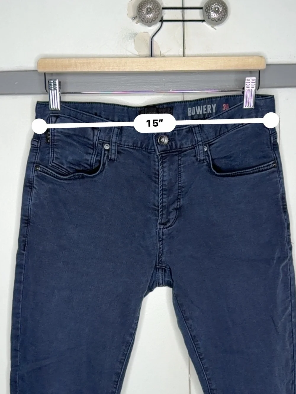 John Varvatos Bowery Slim Fit Jeans Men's 30x30 Navy Blue
